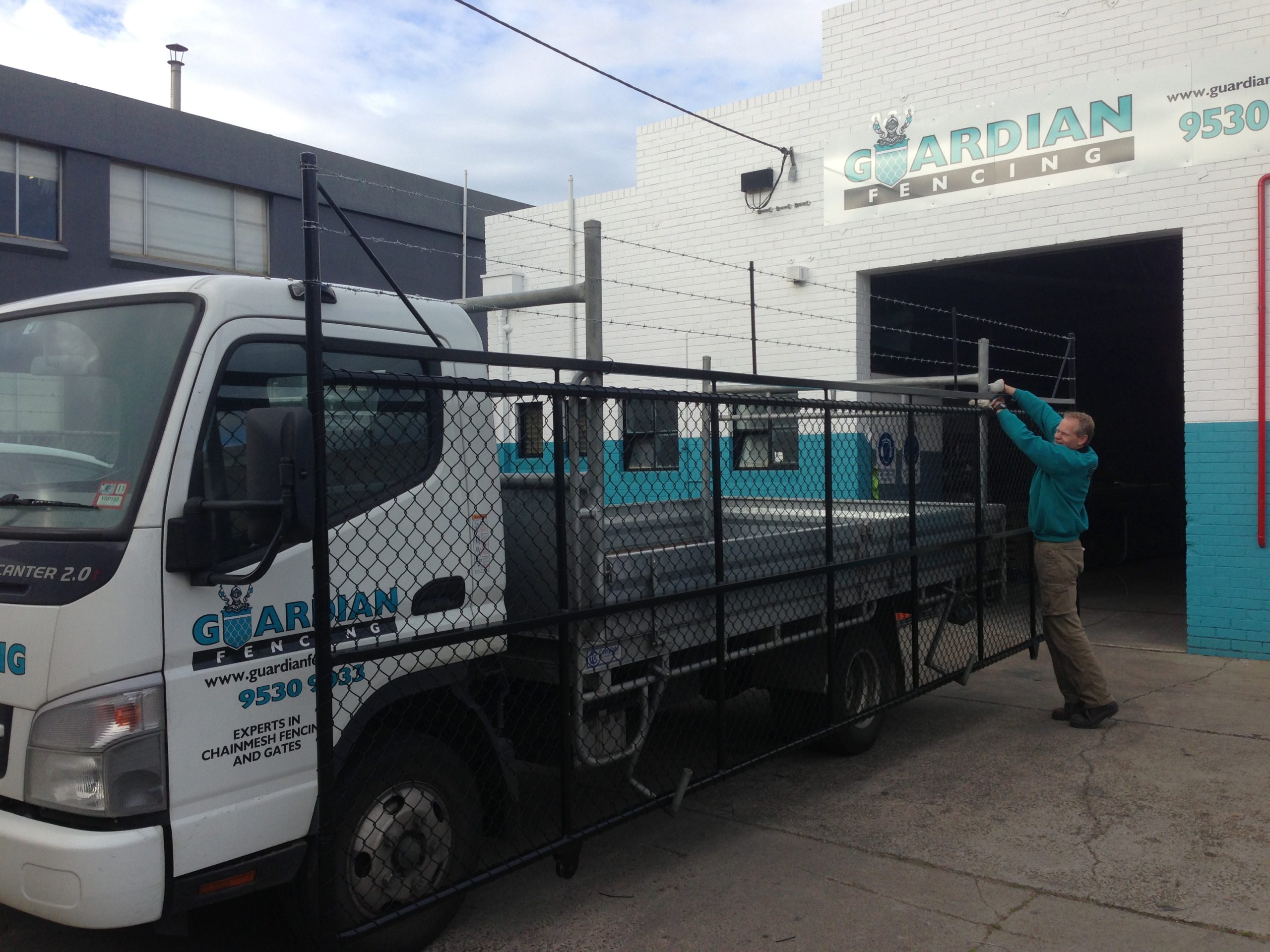 Richard loading truck at factory.August 4th 2014 048