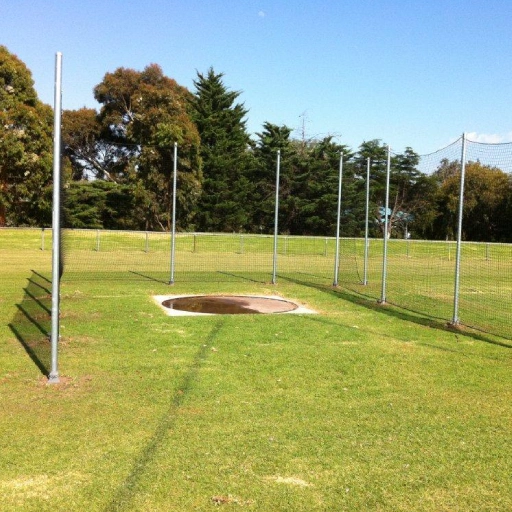 Sportsground fence on the field Sportsground fence on the field