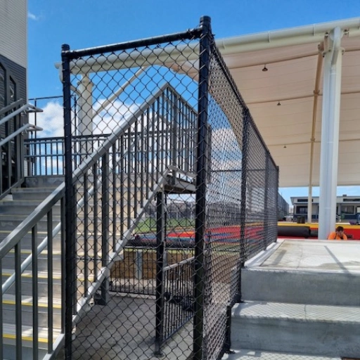 Stairs sportsground fence Stairs sportsground fence